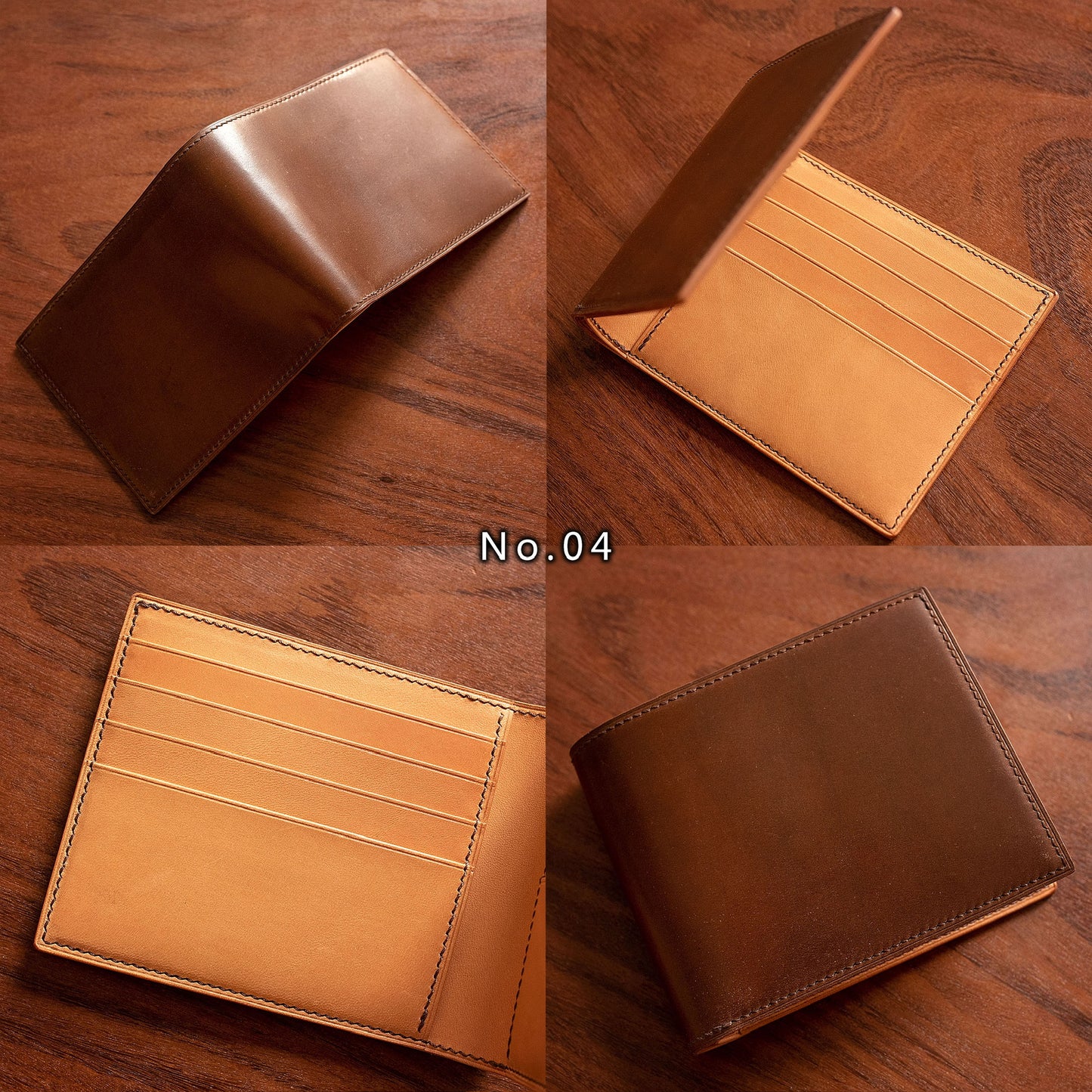 Special Discount - Handmade Classic Leather Bifold Wallet with 8 Card Slots with Minor Imperfections
