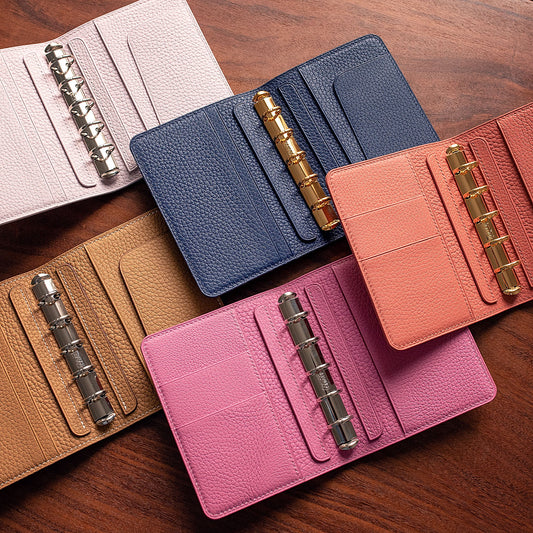 Clemence Leather Micro 5 Ring Planner | Ready made