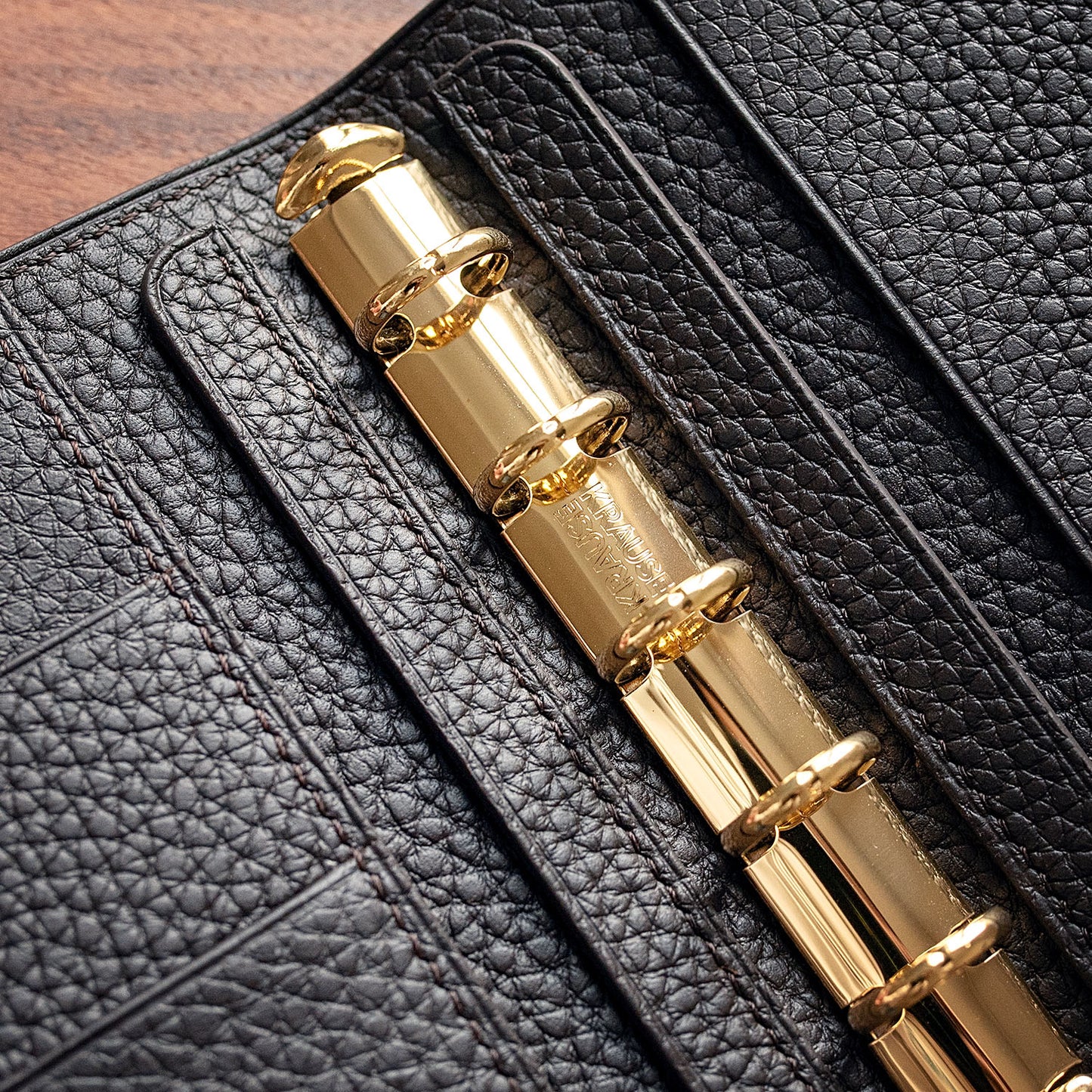 Clemence Leather Micro 5 Ring Planner | Ready made