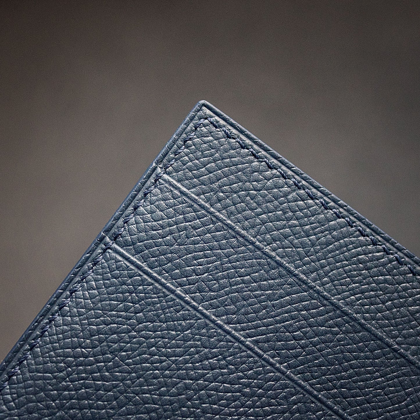 Epsom Leather Double-Sided Card Holder - Made to order