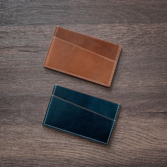 Horween Shell Cordovan Card Holder - Ready made