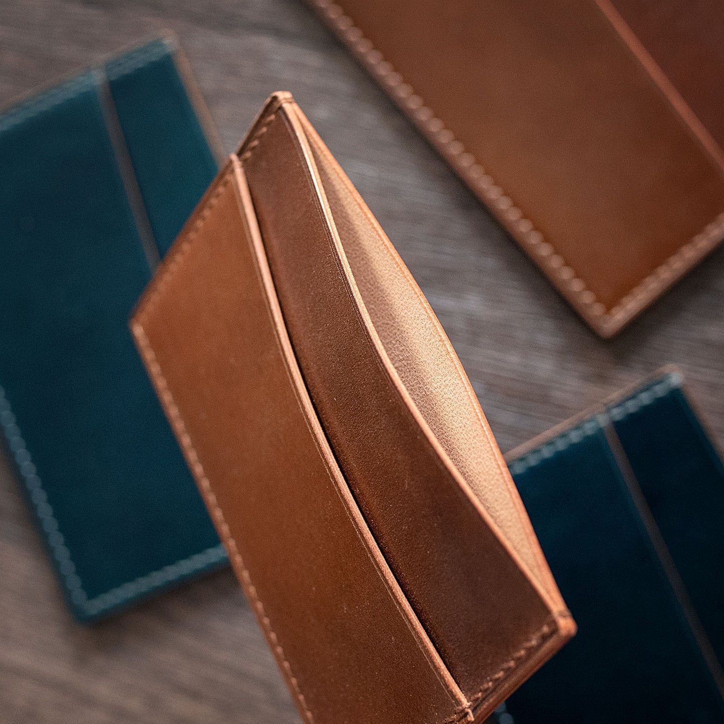 Horween Shell Cordovan Card Holder - Ready made
