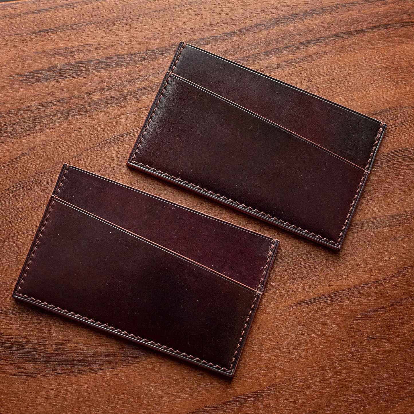Horween Shell Cordovan Card Holder - Ready made