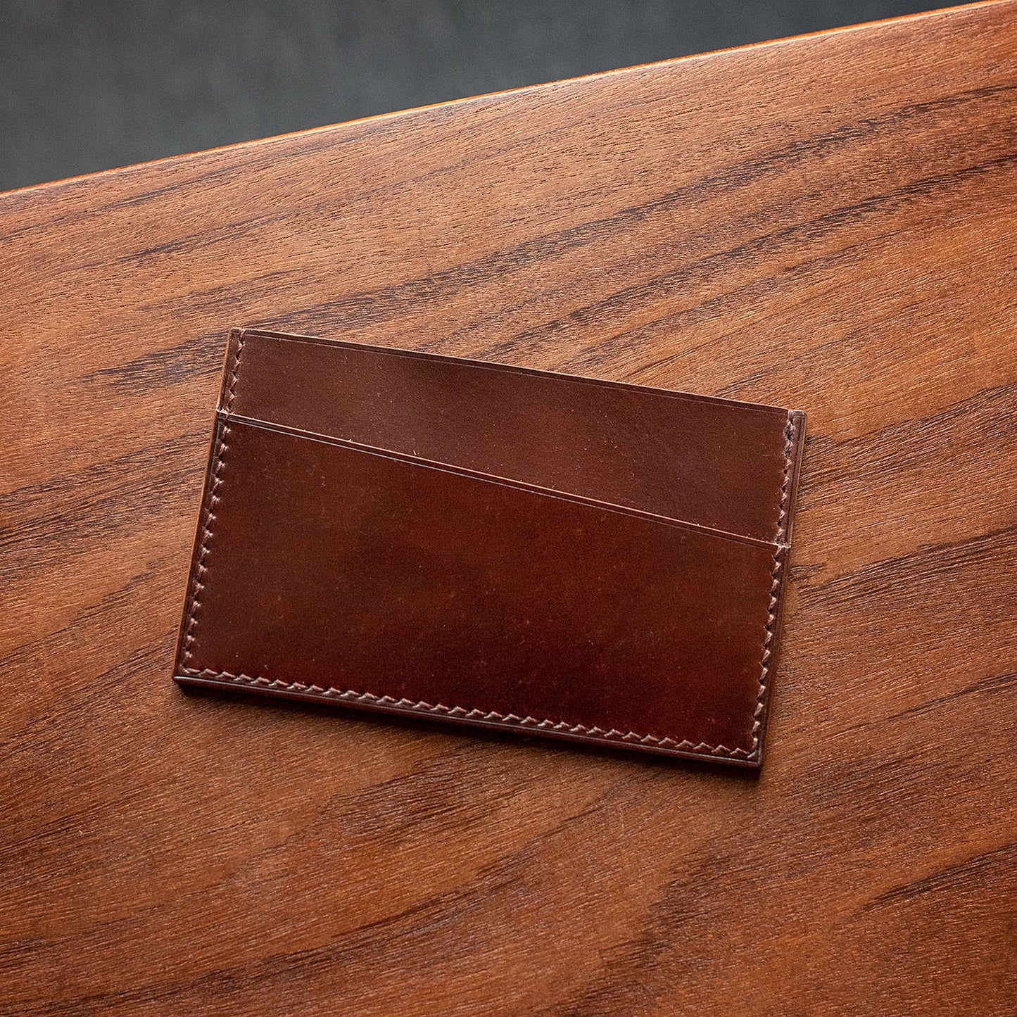 Horween Shell Cordovan Card Holder - Ready made