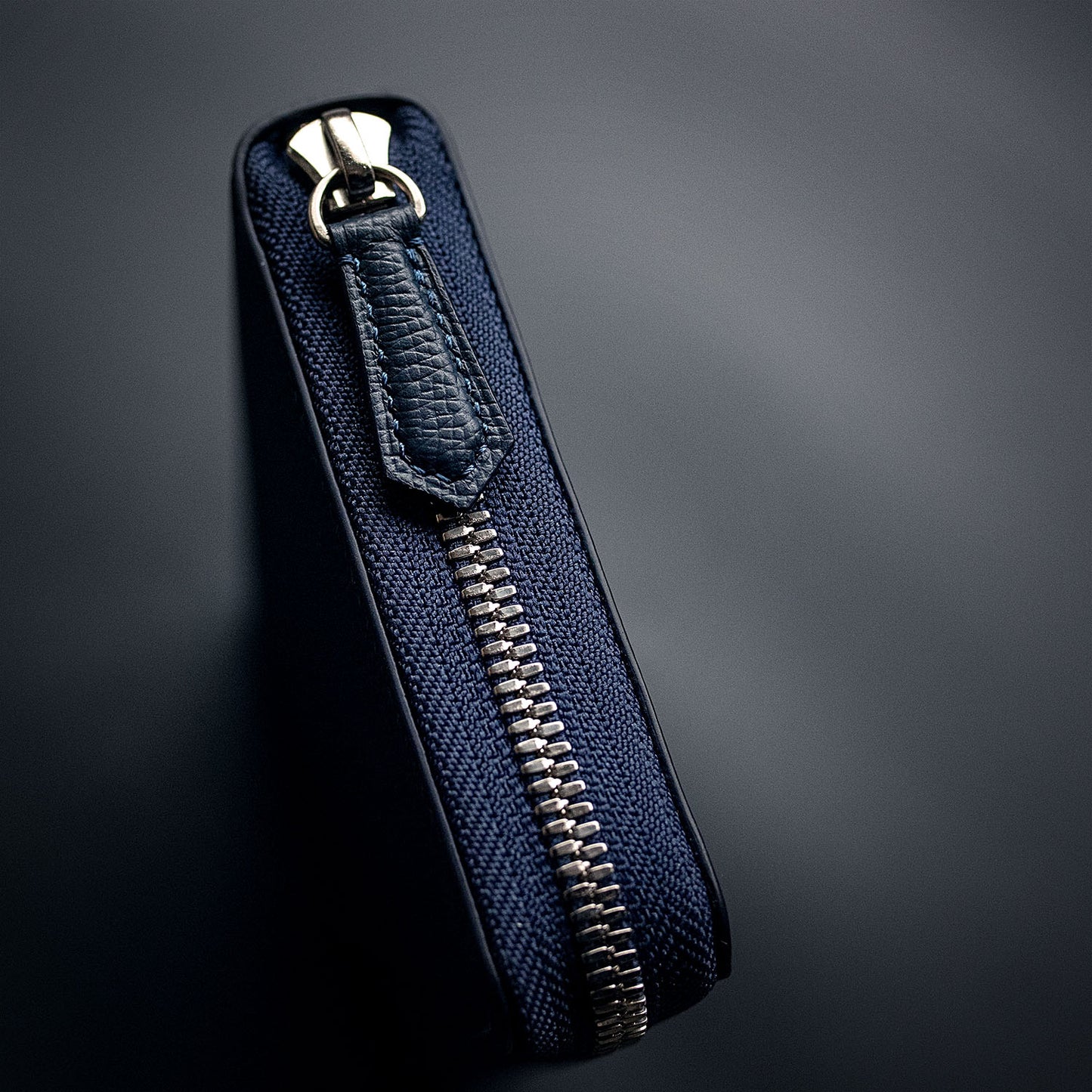 Handmade Epsom Leather Long Wallet with Zipper