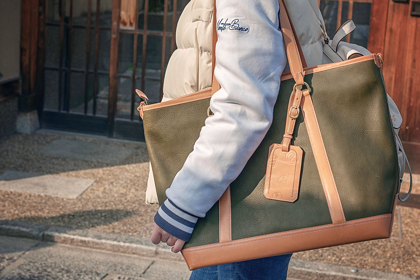 Leather Tote Bag 47cm