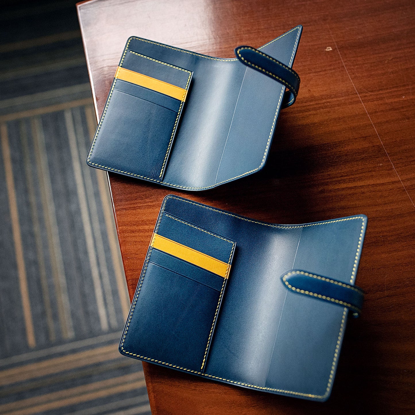 Brogue Styled Leather Passport Holder | Ready-to-Ship