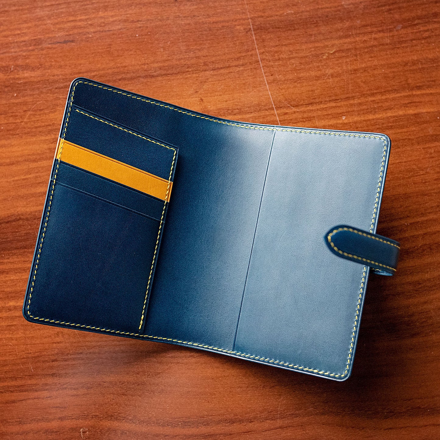 Brogue Styled Leather Passport Holder | Ready-to-Ship