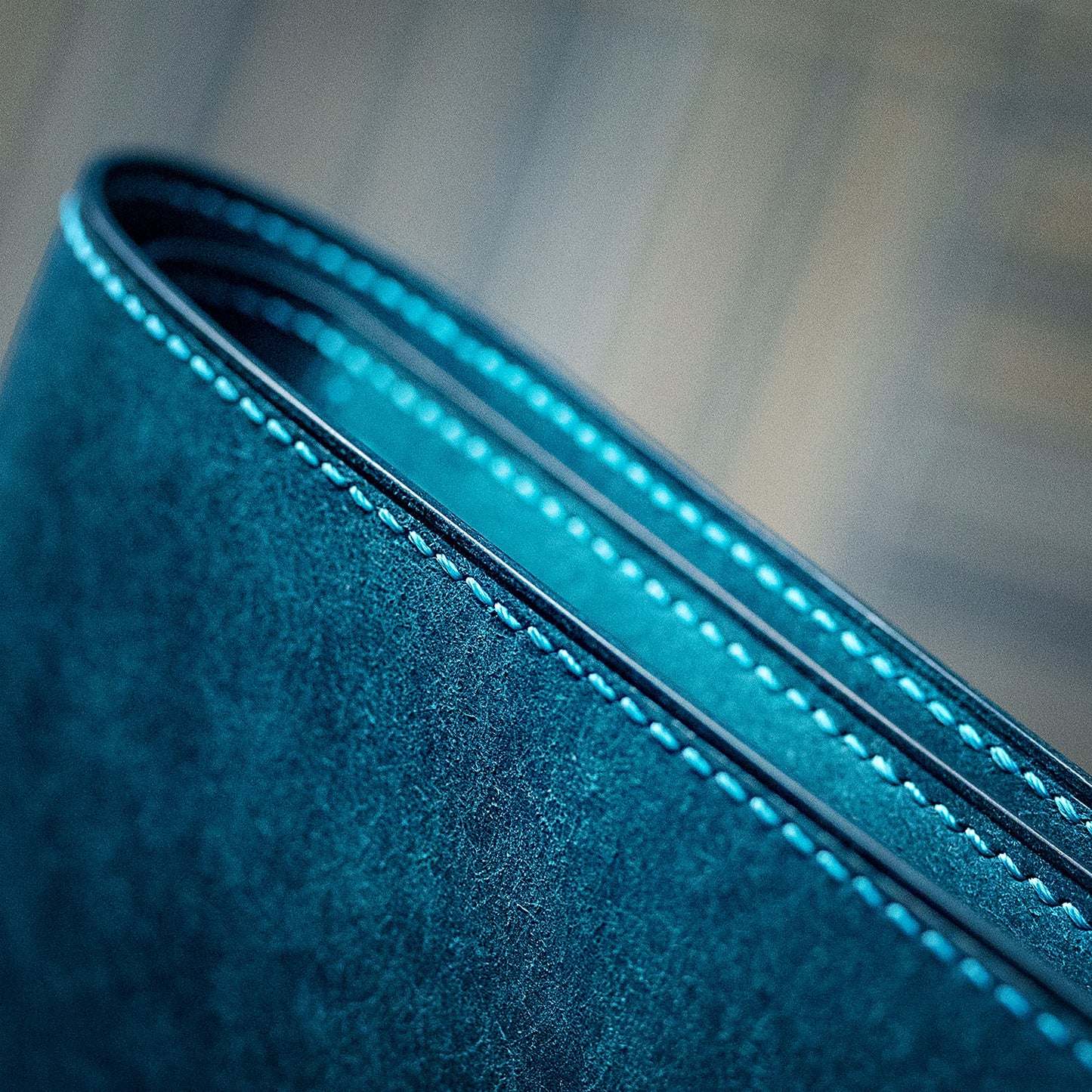 Brogue Styled Bifold Wallet with Coin Pocket