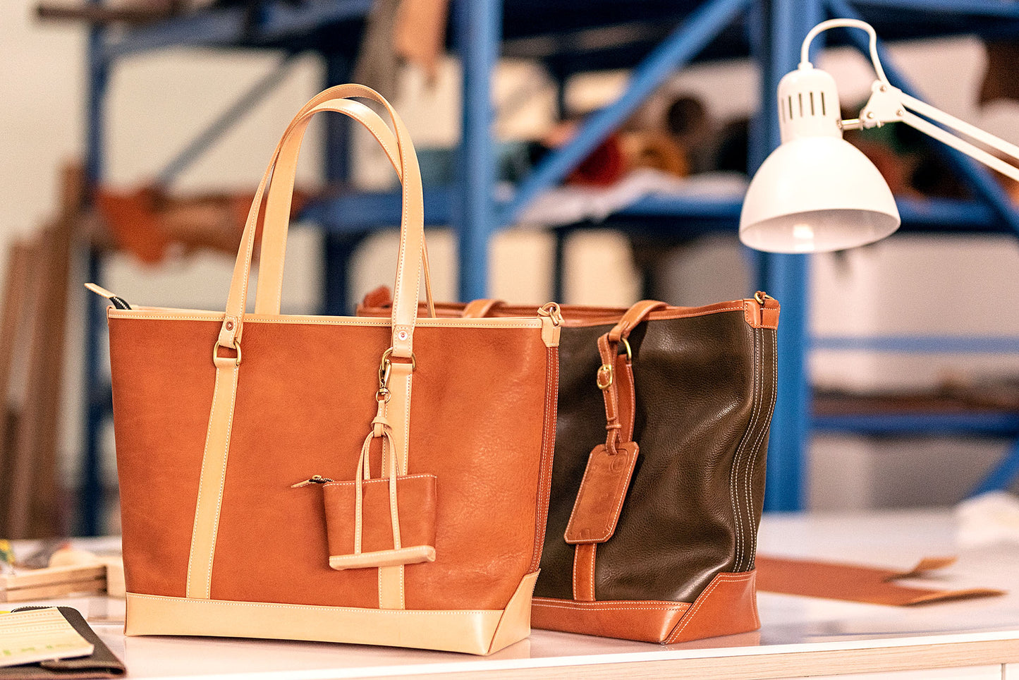 Leather Tote Bag 47cm