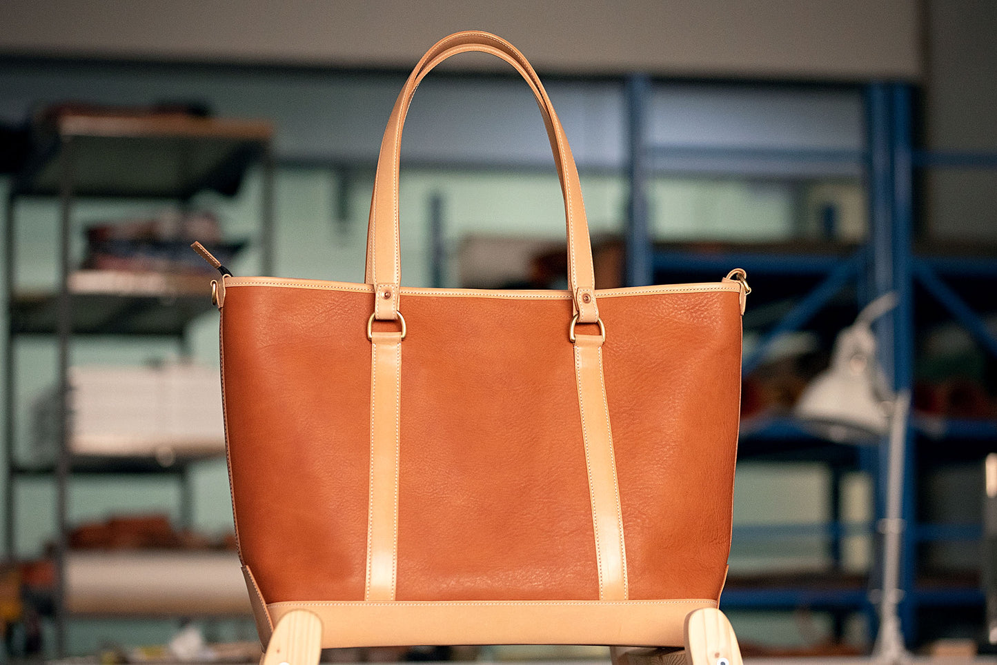 Leather Tote Bag 47cm