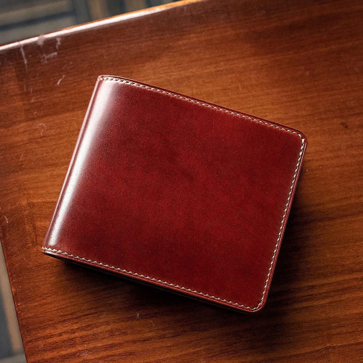 Shell Cordovan Classic Bifold Wallet - Libertaz Leathers