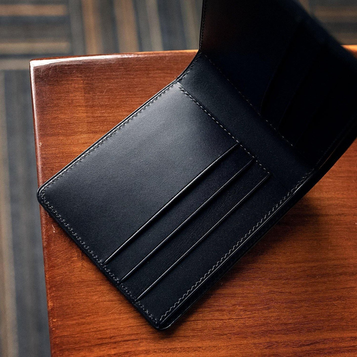 Shell Cordovan Classic Bifold Wallet - Libertaz Leathers