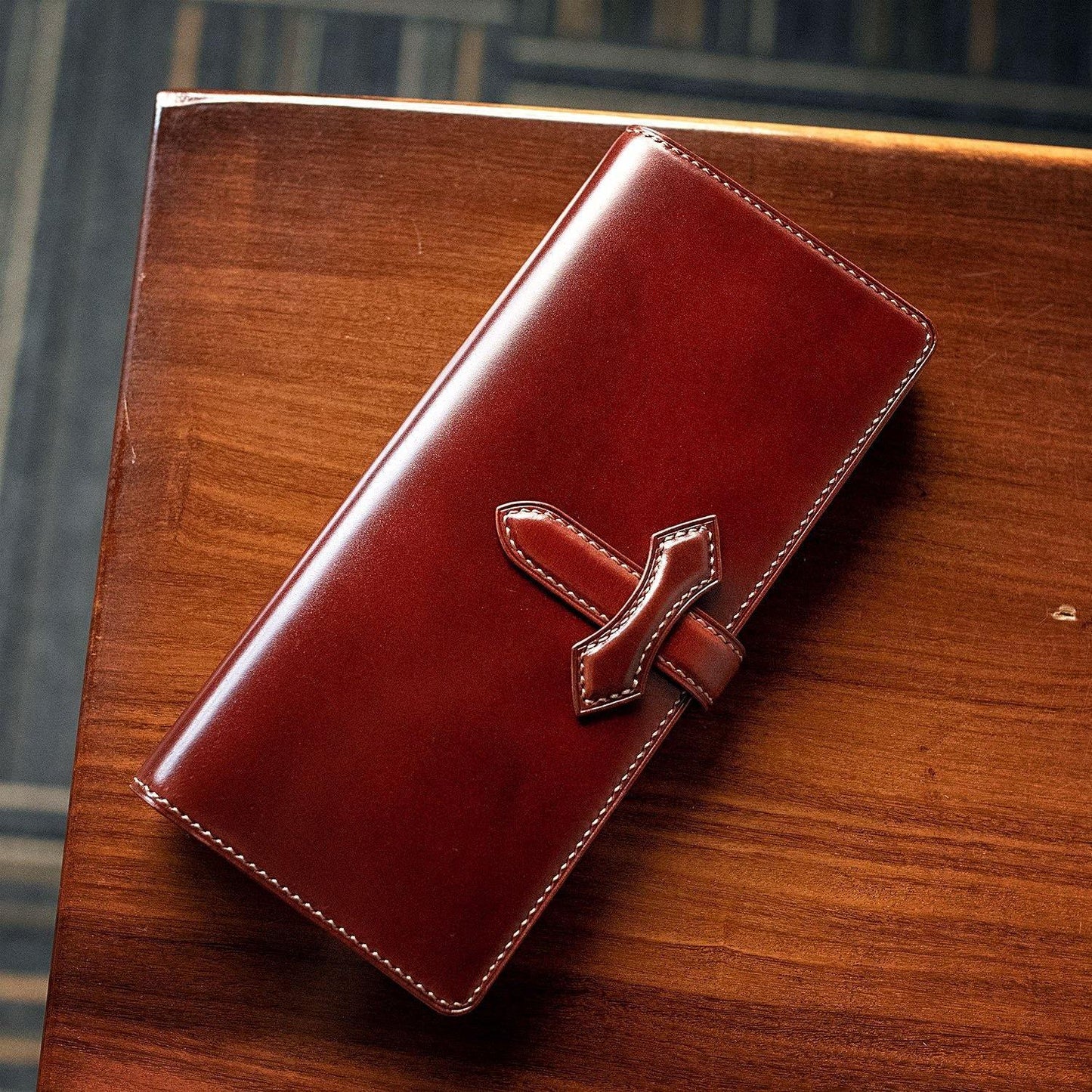 Shell Cordovan Long Wallet - Libertaz Leathers