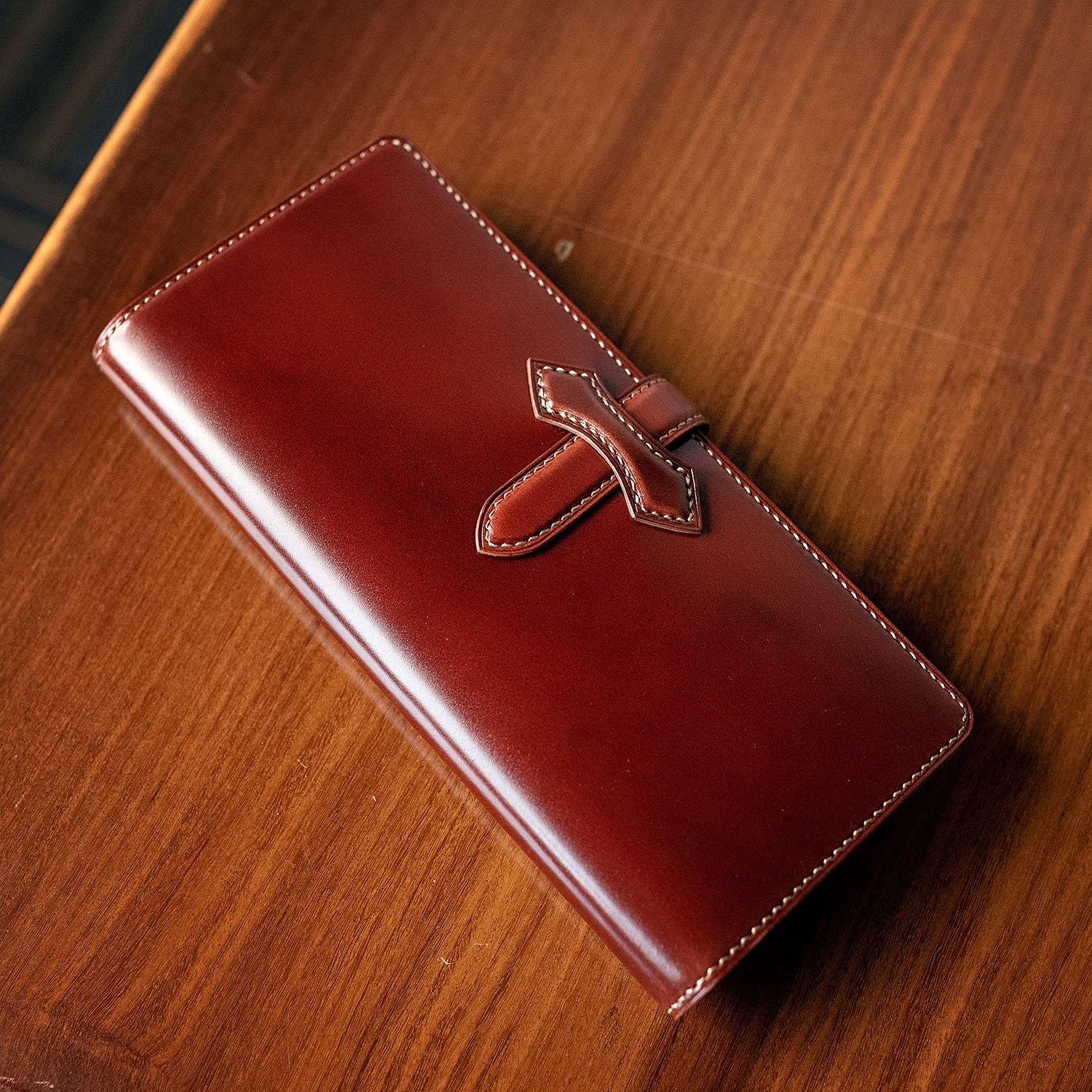 Shell Cordovan Long Wallet - Libertaz Leathers