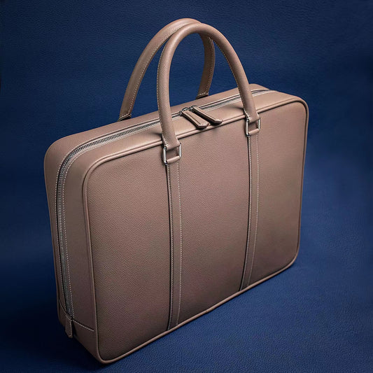 Ready Made - Handmade Epsom Leather Briefcase