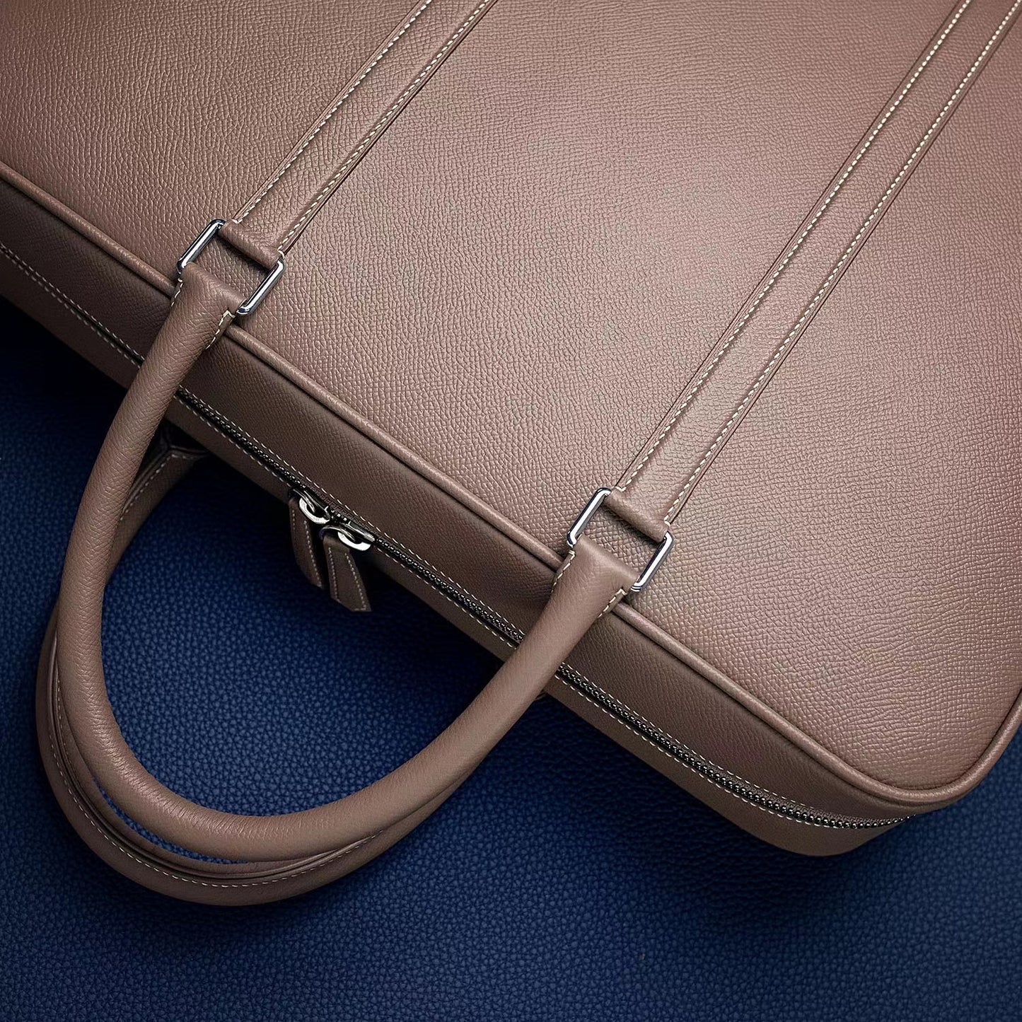 Ready Made - Handmade Epsom Leather Briefcase