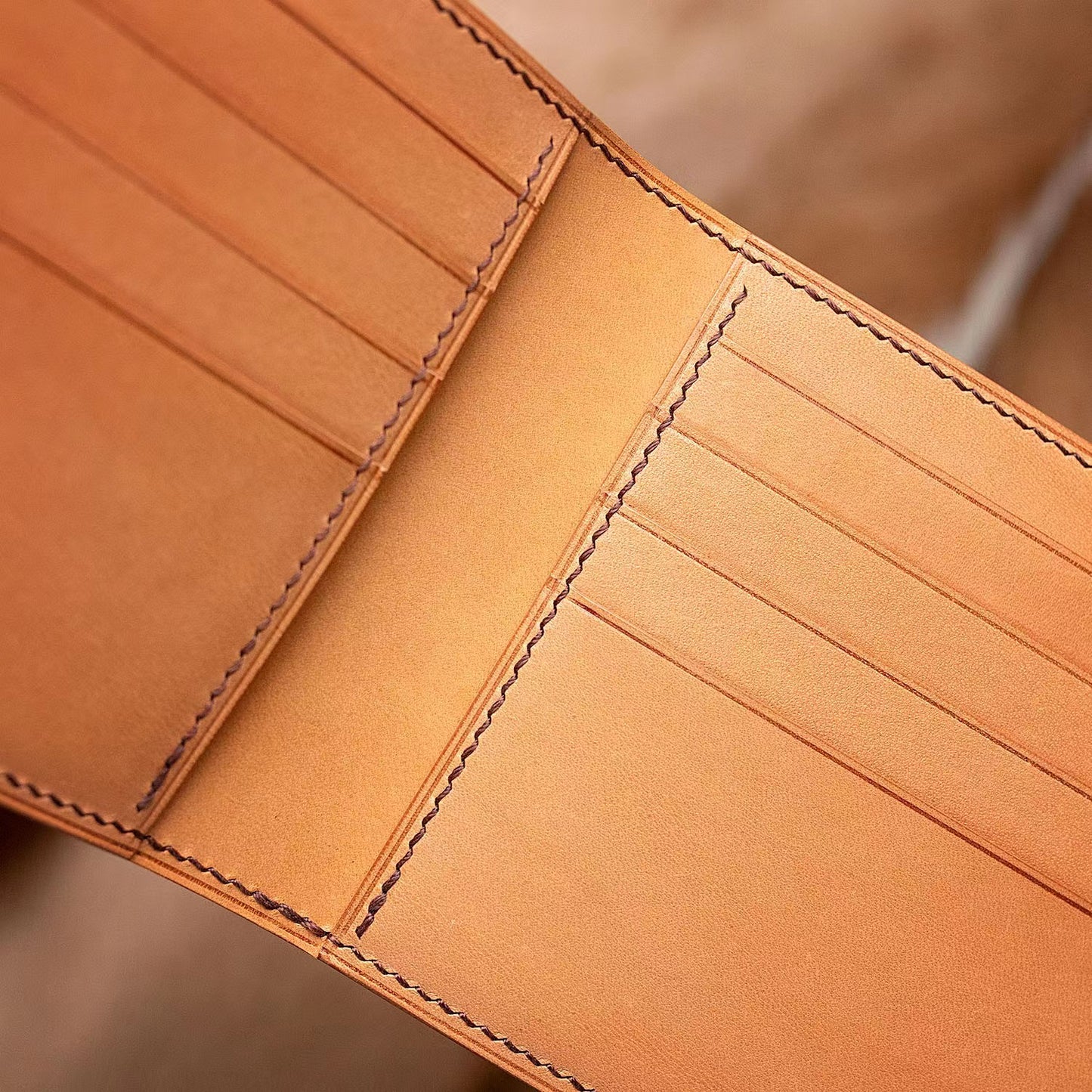 Handmade Shell Cordovan Classic Bifold Wallet