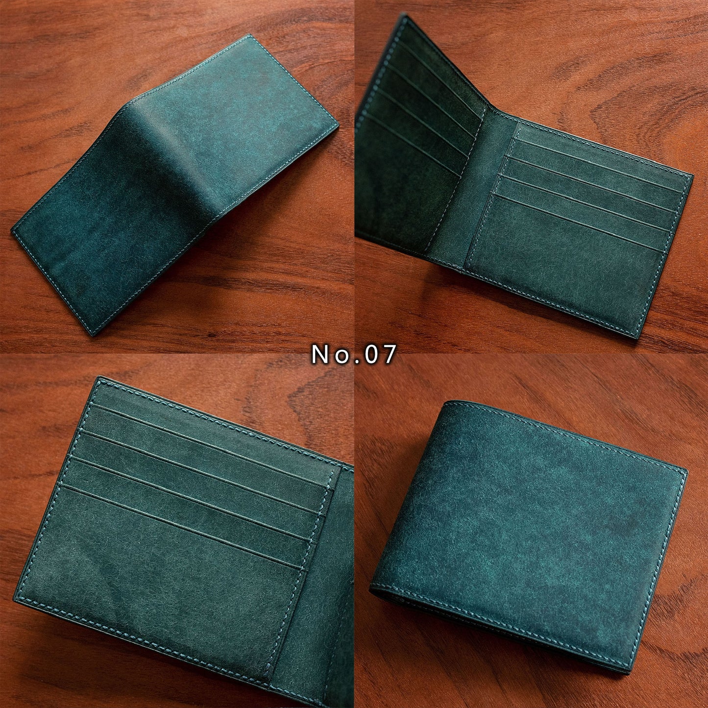 Special Discount - Handmade Classic Leather Bifold Wallet with 8 Card Slots with Minor Imperfections