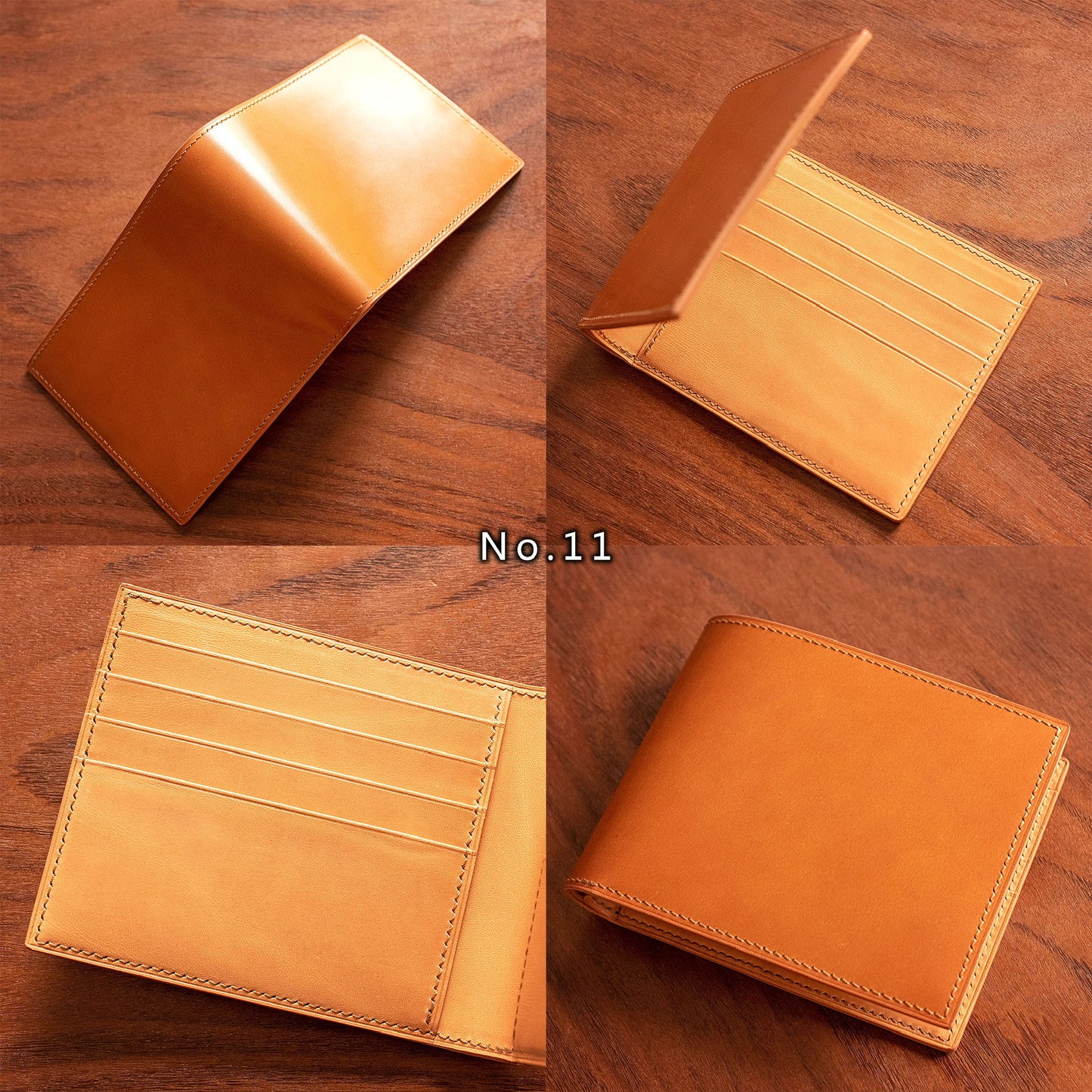 Special Discount - Handmade Classic Leather Bifold Wallet with 8 Card Slots with Minor Imperfections