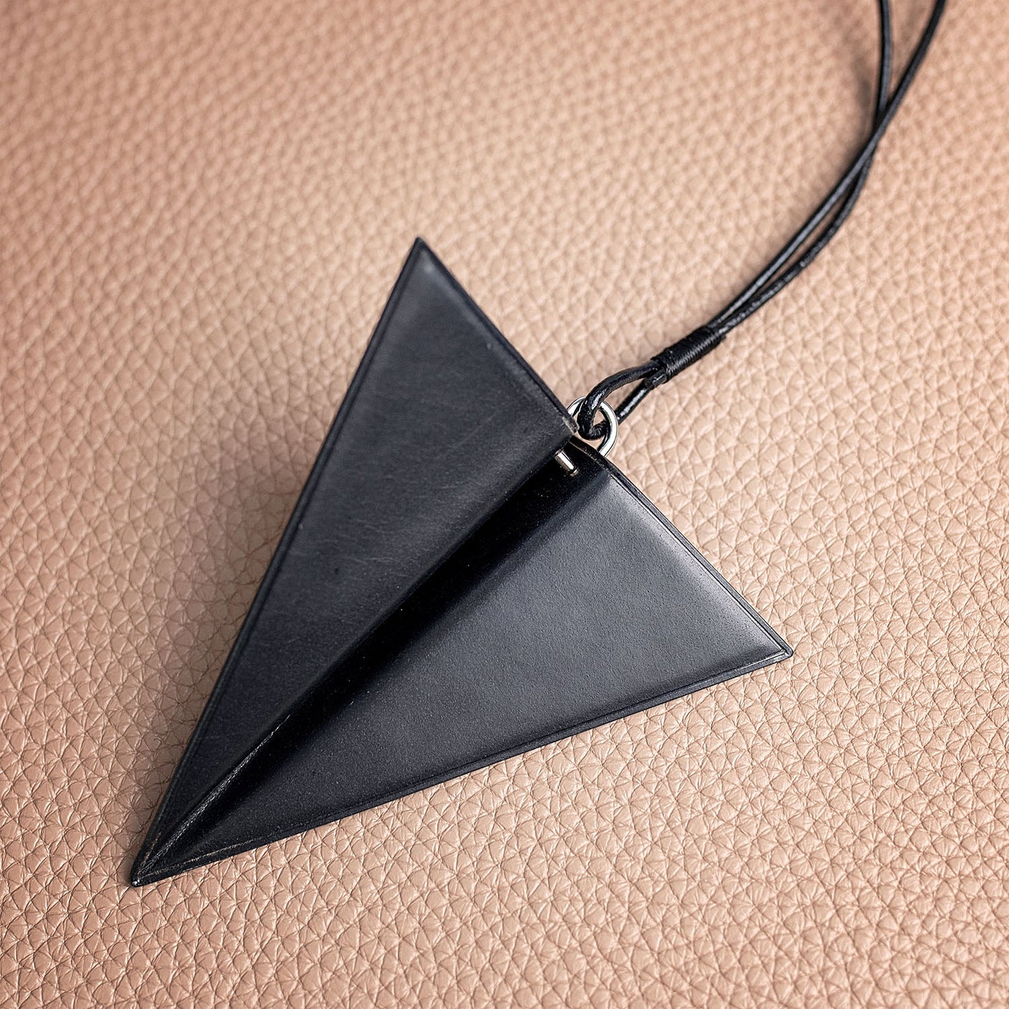 Paper Plane Leather Charm - Made to order