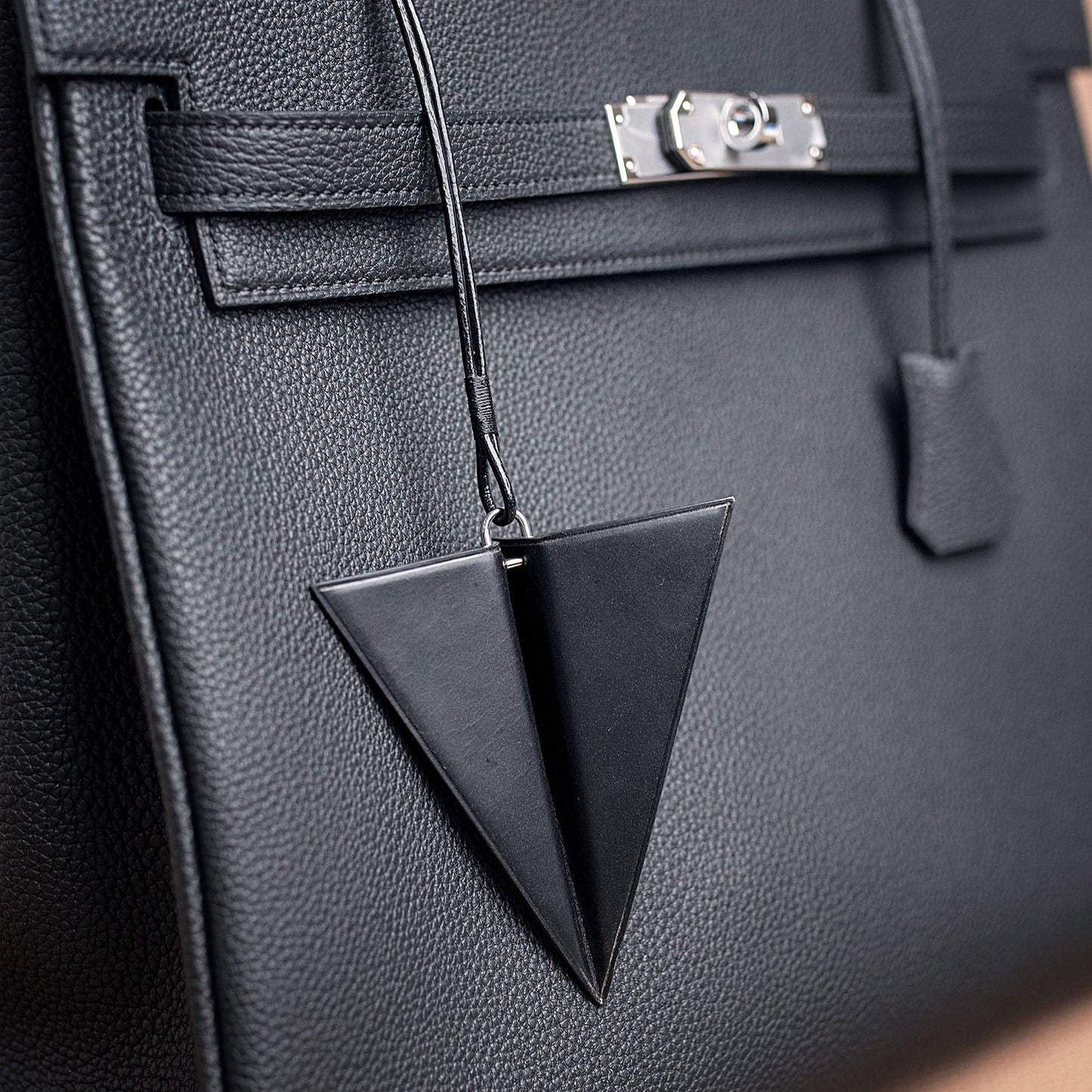 Paper Plane Leather Charm - Made to order