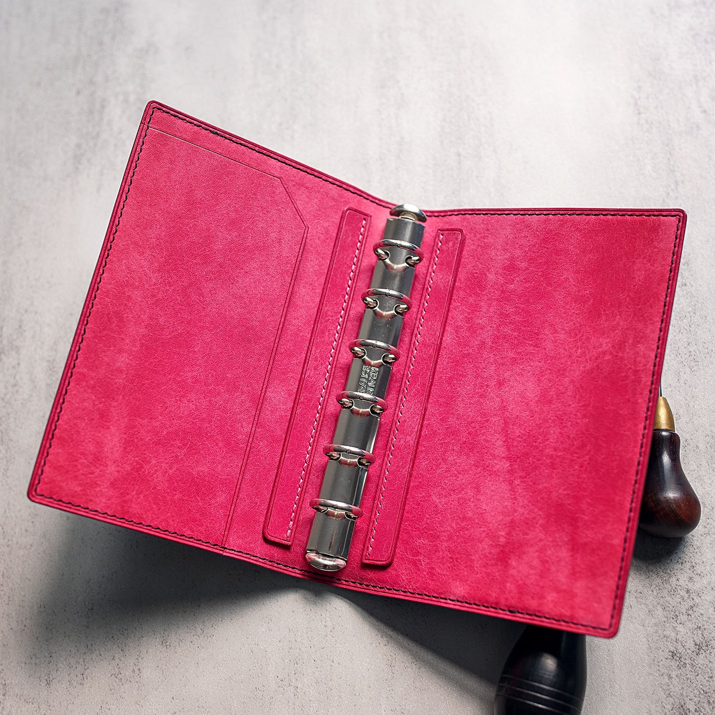 Shell Cordovan Leather Pocket A7 Ring Planner | Ready made