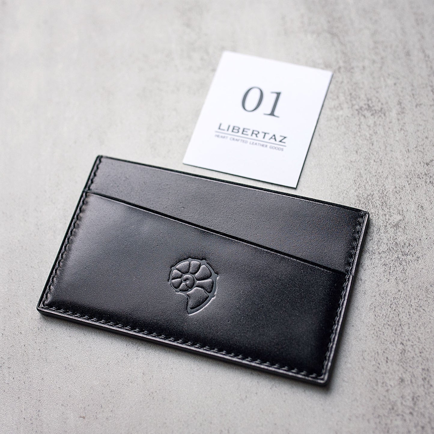 Shinki Hikaku Shell Cordovan Card Holder - Ready made