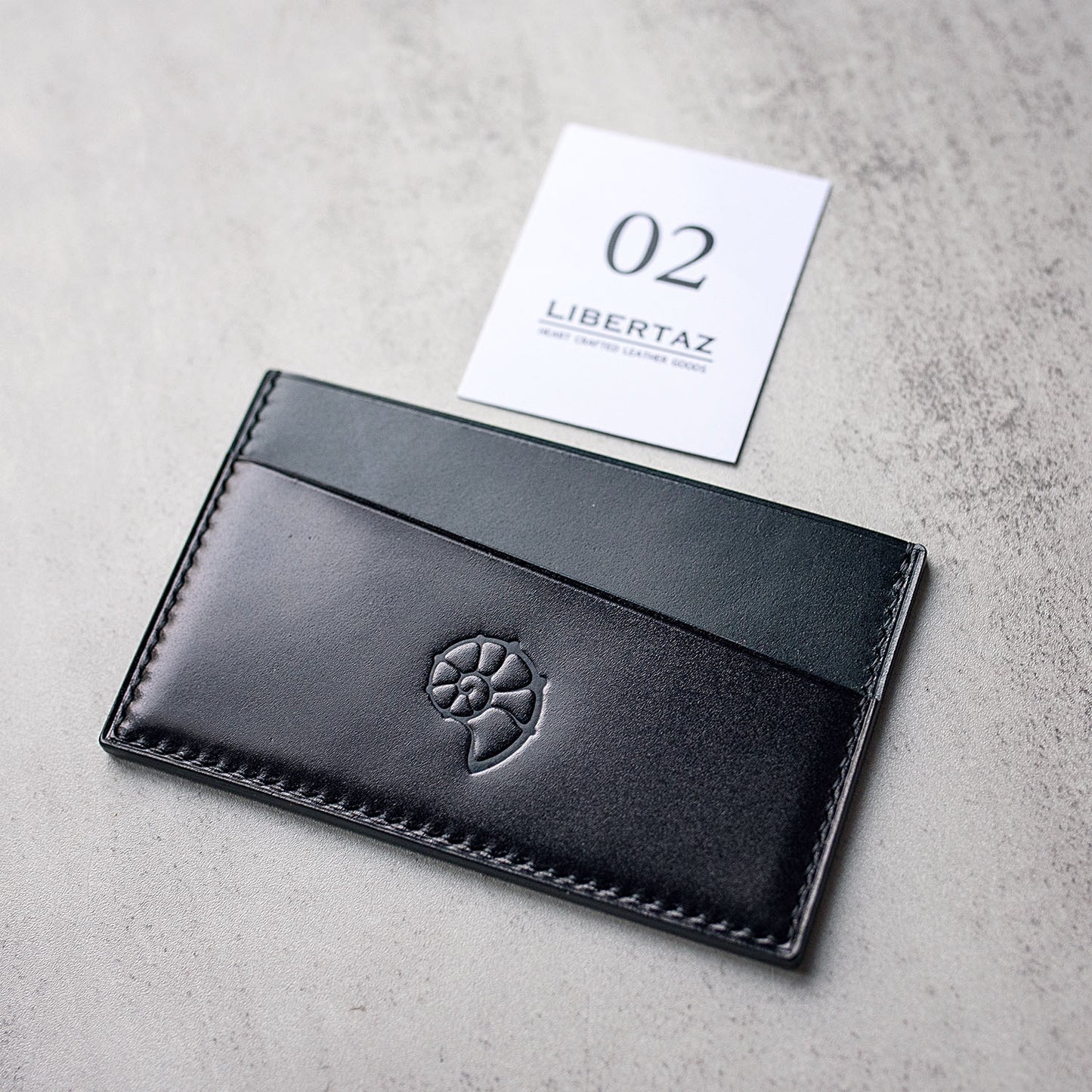 Shinki Hikaku Shell Cordovan Card Holder - Ready made