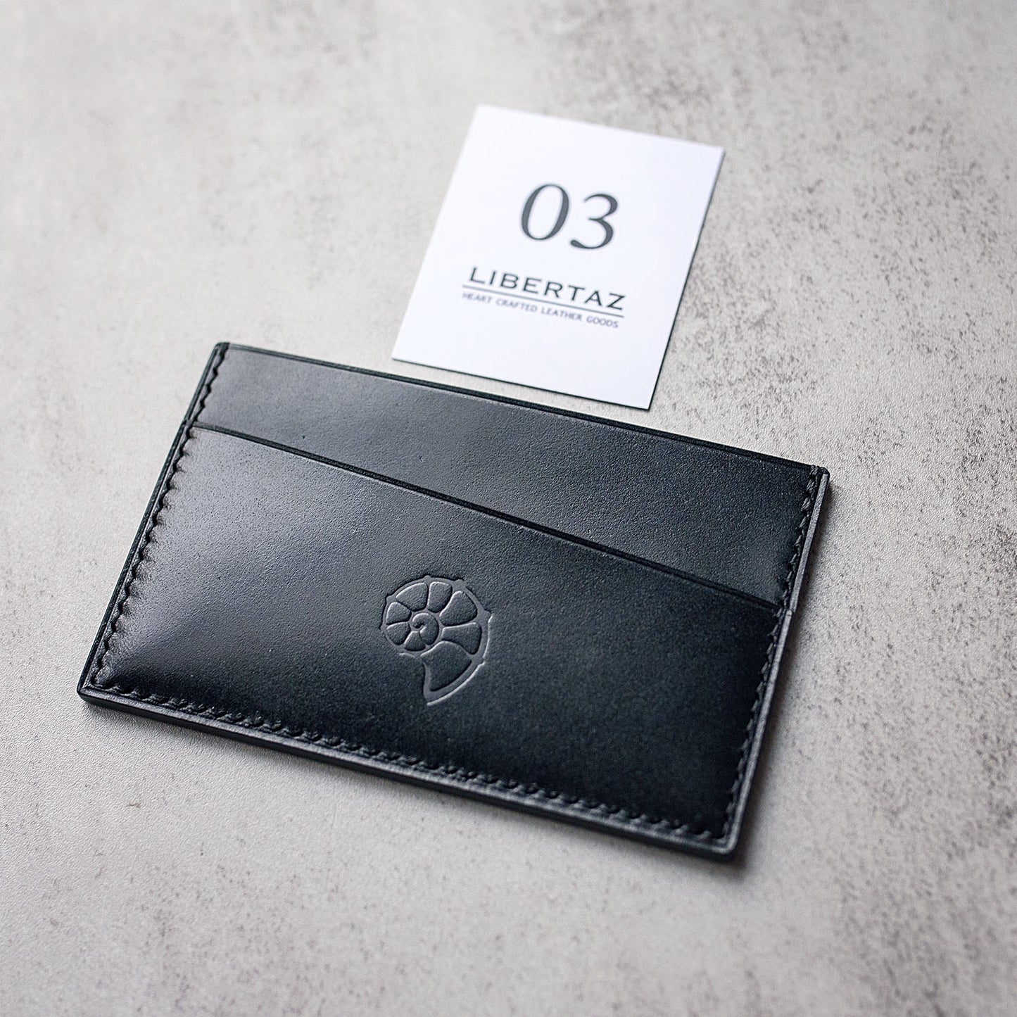 Shinki Hikaku Shell Cordovan Card Holder - Ready made