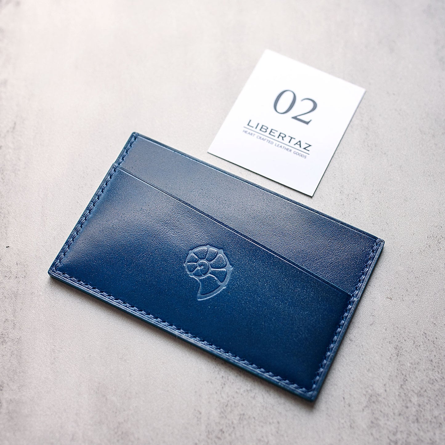 Shinki Hikaku Shell Cordovan Card Holder - Ready made