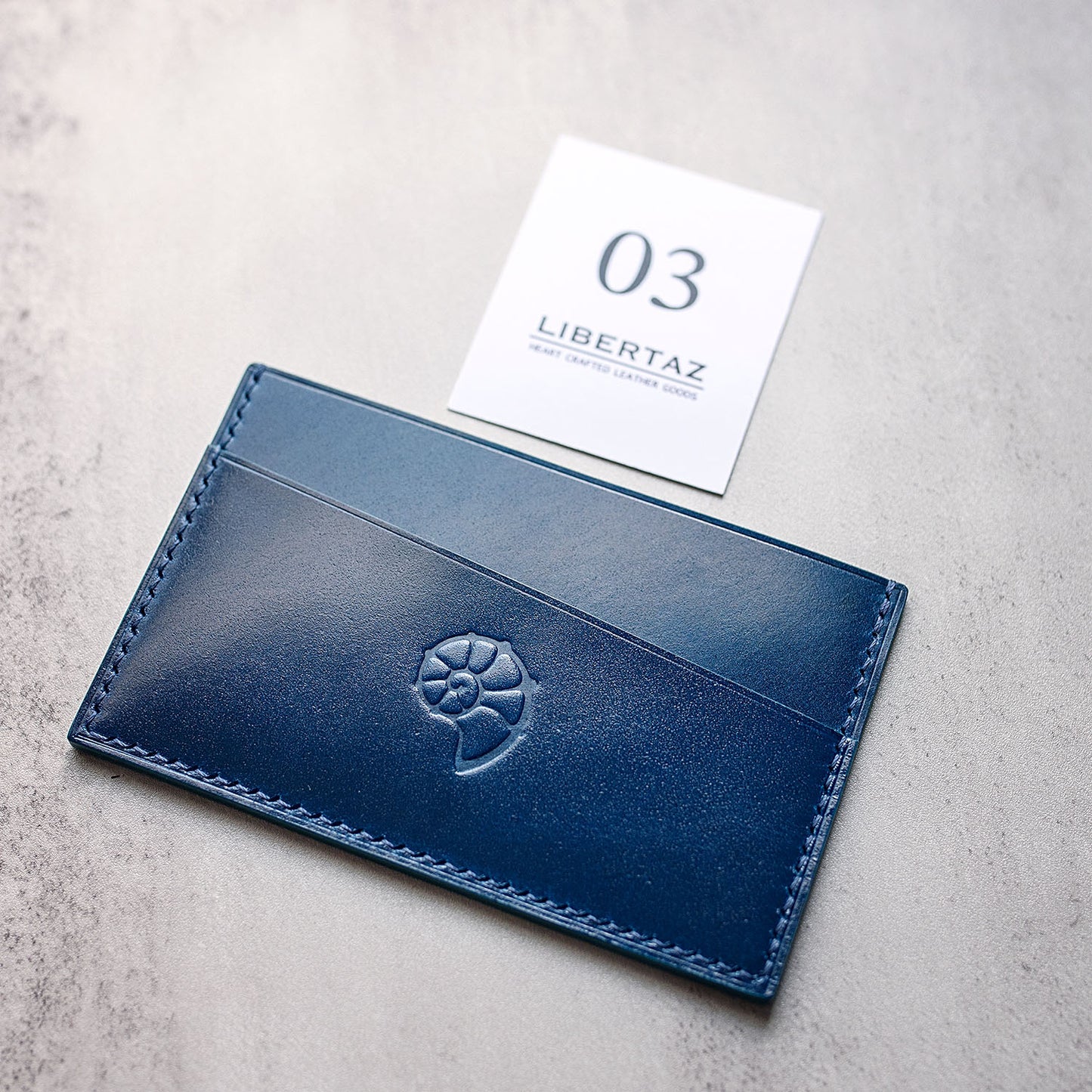 Shinki Hikaku Shell Cordovan Card Holder - Ready made