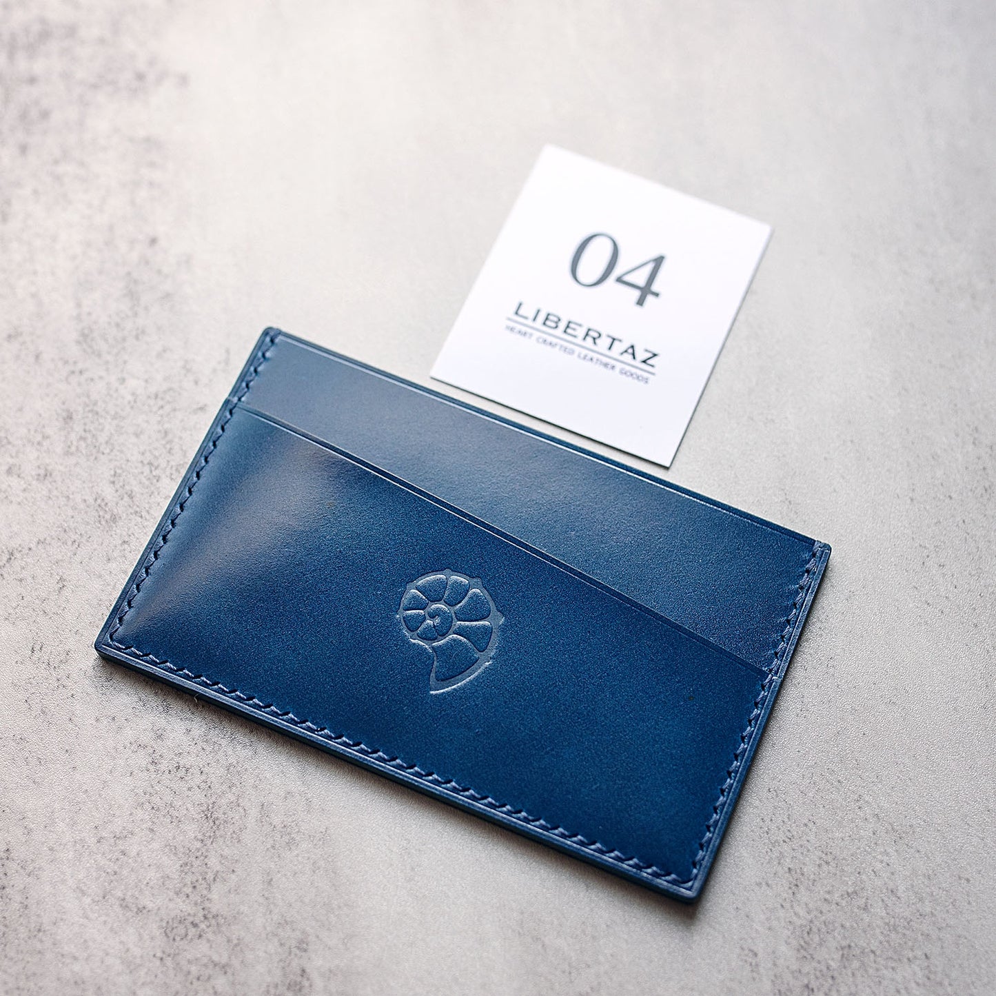 Shinki Hikaku Shell Cordovan Card Holder - Ready made