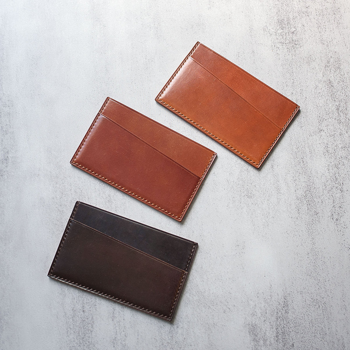 Horween Shell Cordovan Card Holder - Ready made