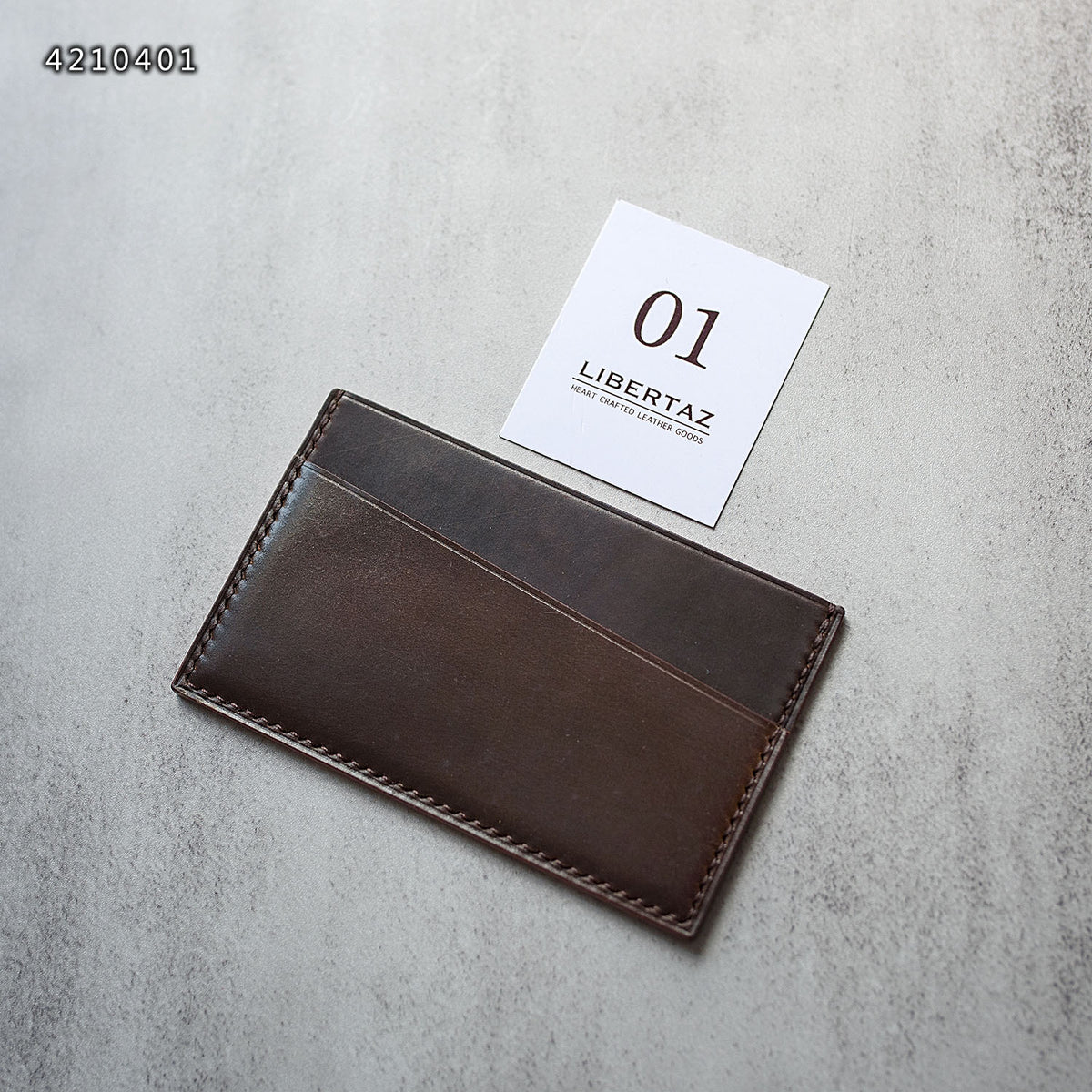 Horween Shell Cordovan Card Holder - Ready made