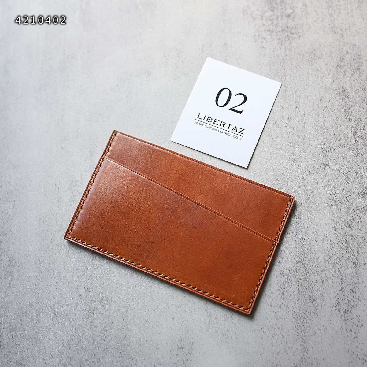 Horween Shell Cordovan Card Holder - Ready made