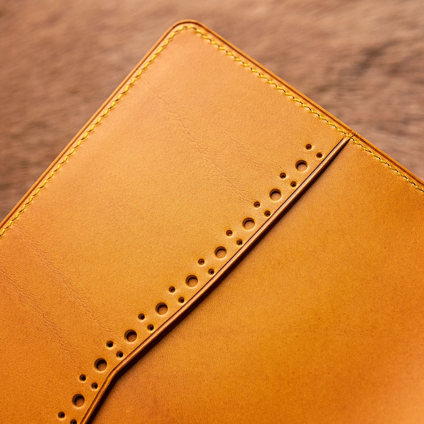 Brogue Styled Leather Journal Cover