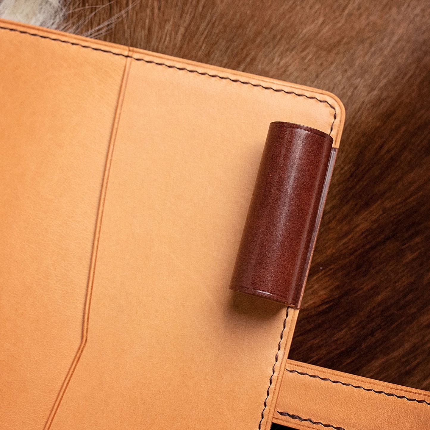 Horween Shell Cordovan Leather Journal Cover | Standard Layout