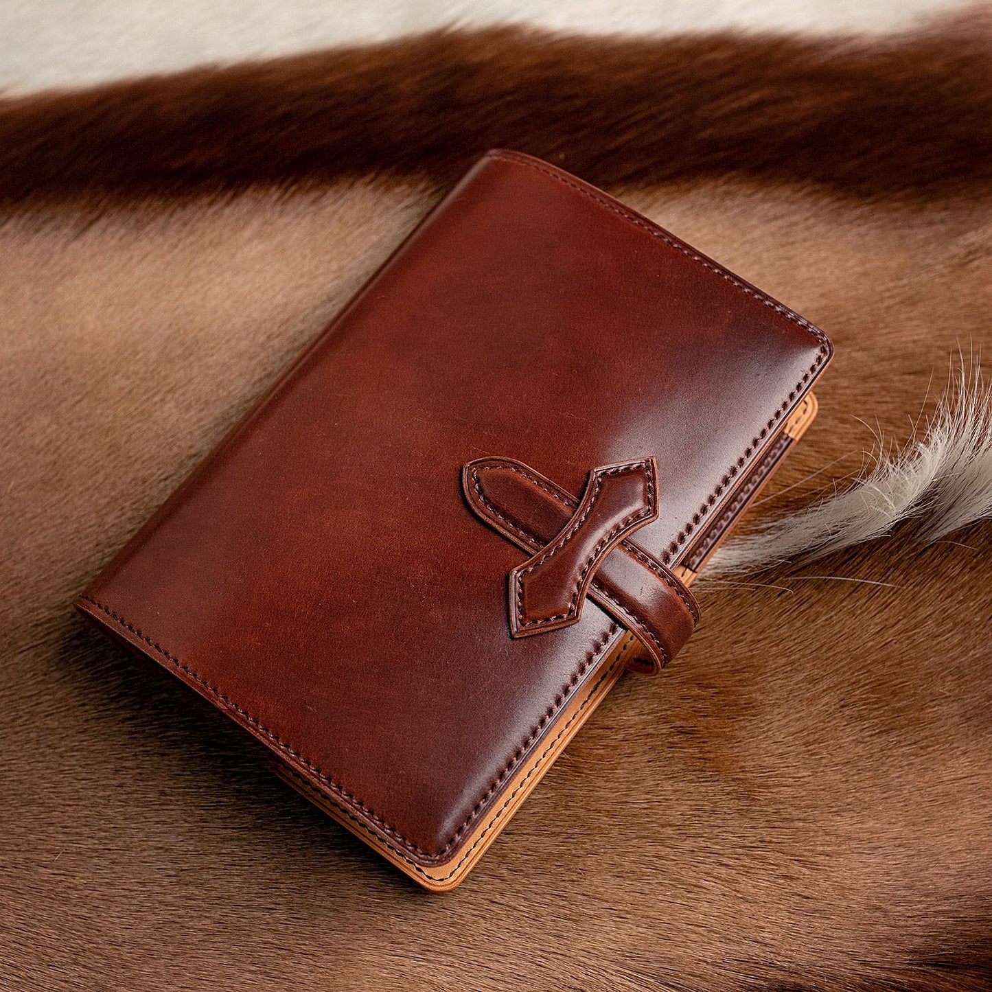 Horween Shell Cordovan Leather Journal Cover | Standard Layout