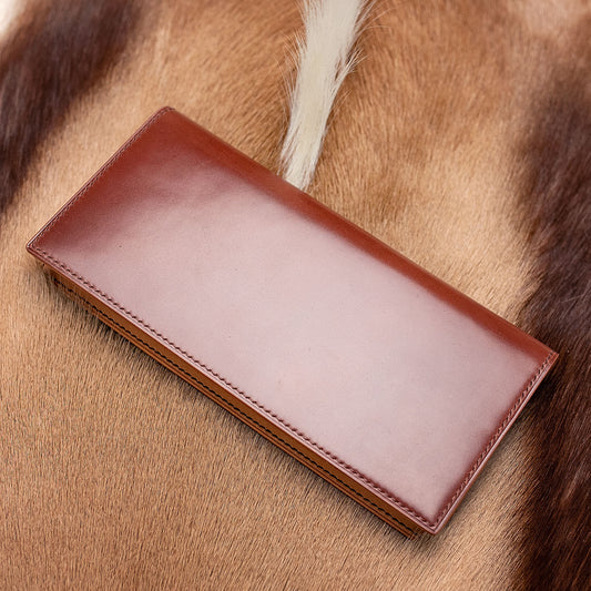 Italian Comipel Shell Cordovan Long Wallet with a Minor Cosmetic Imperfection | Ready-to-Ship