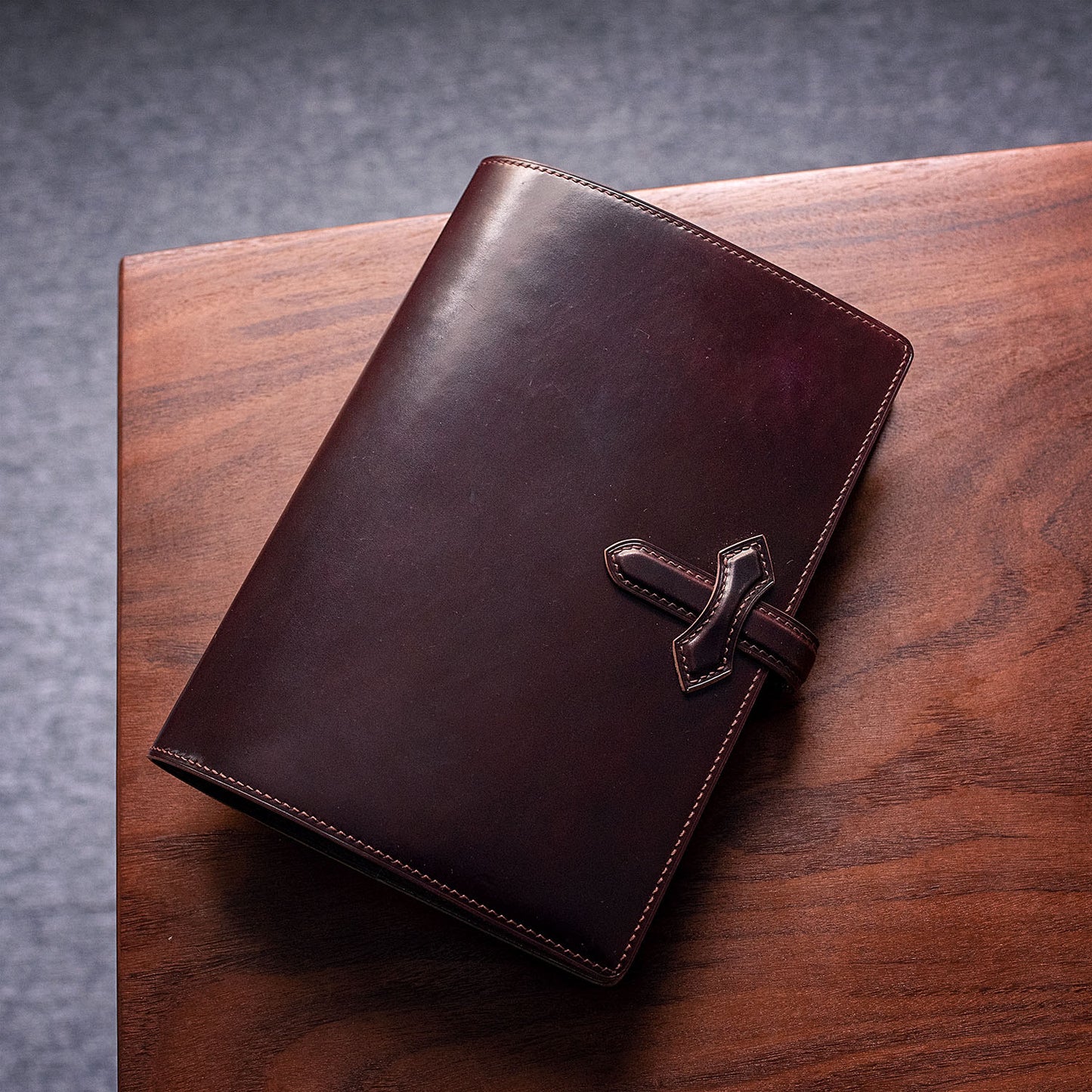 Horween Shell Cordovan Leather Journal Cover | Standard Layout