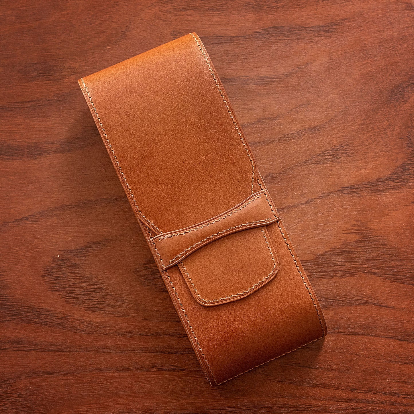 Leather Fountain Pen Case for 3 Pens