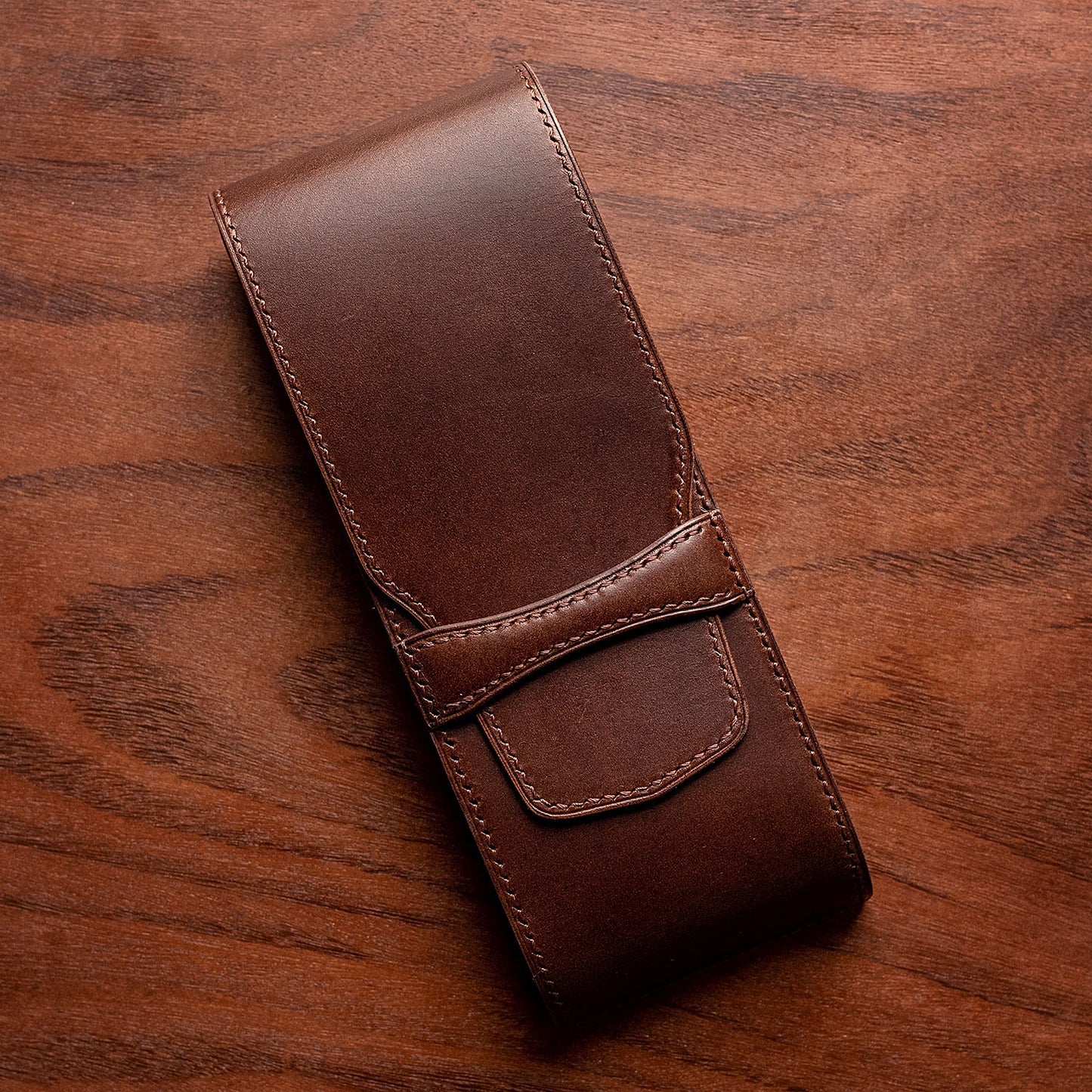 Leather Fountain Pen Case for 3 Pens