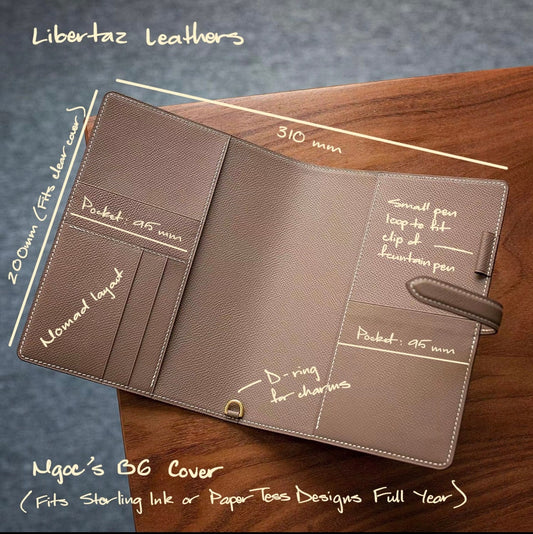 Bespoke Handmade Leather Planner Cover