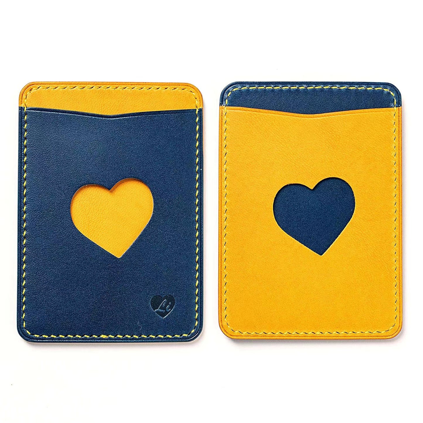 Leather Card Holder "Heart Holder" | Ready-to-Ship