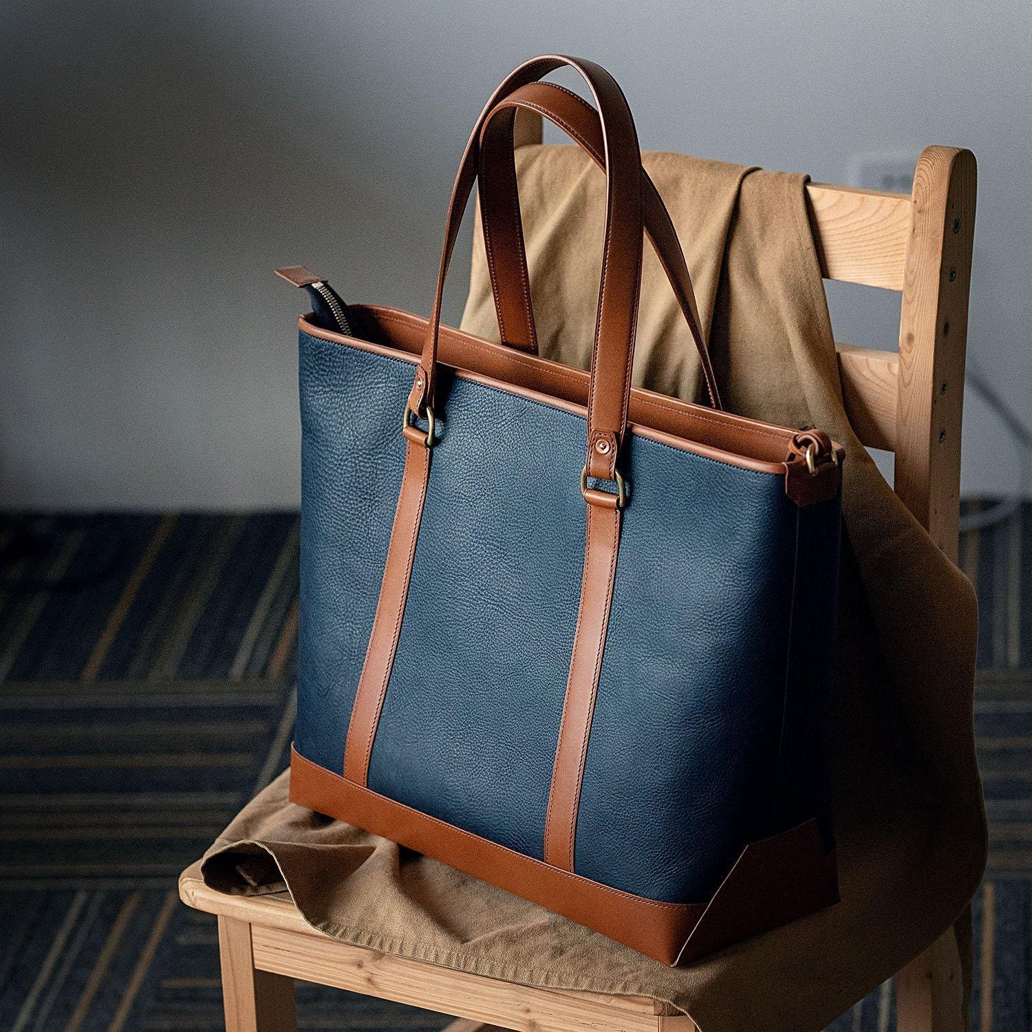 The Morris Leather Tote - Handmade Leather Tote