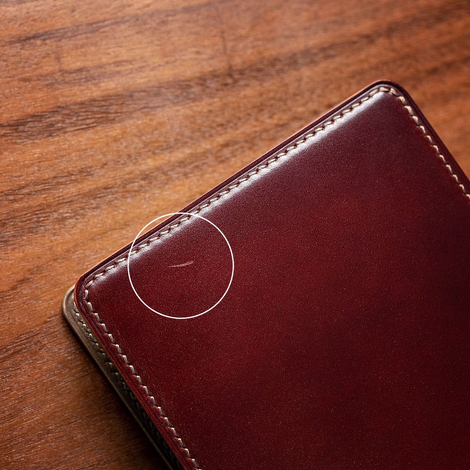 Horween Shell Cordovan Vegetable Tanned Leather Bifold Wallet 