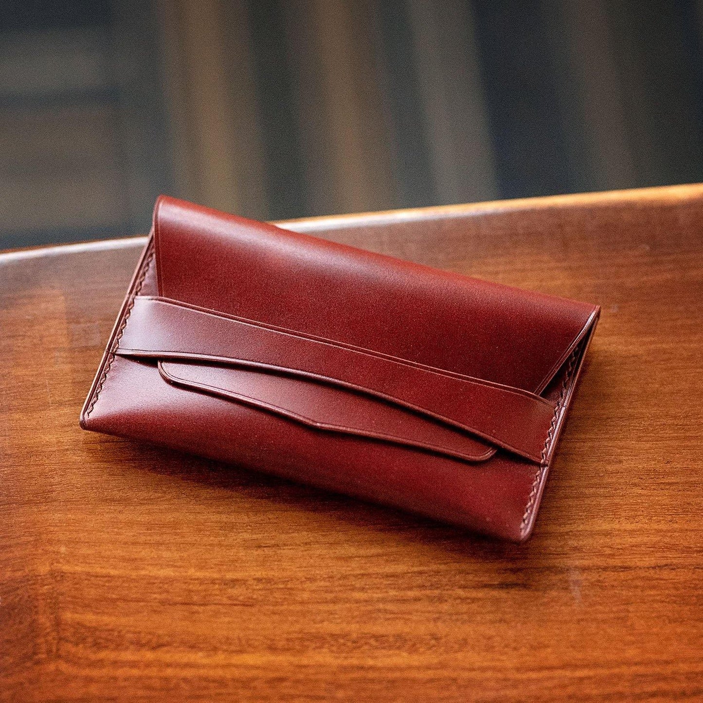 Shell Cordovan Namecard Holder - Libertaz Leathers