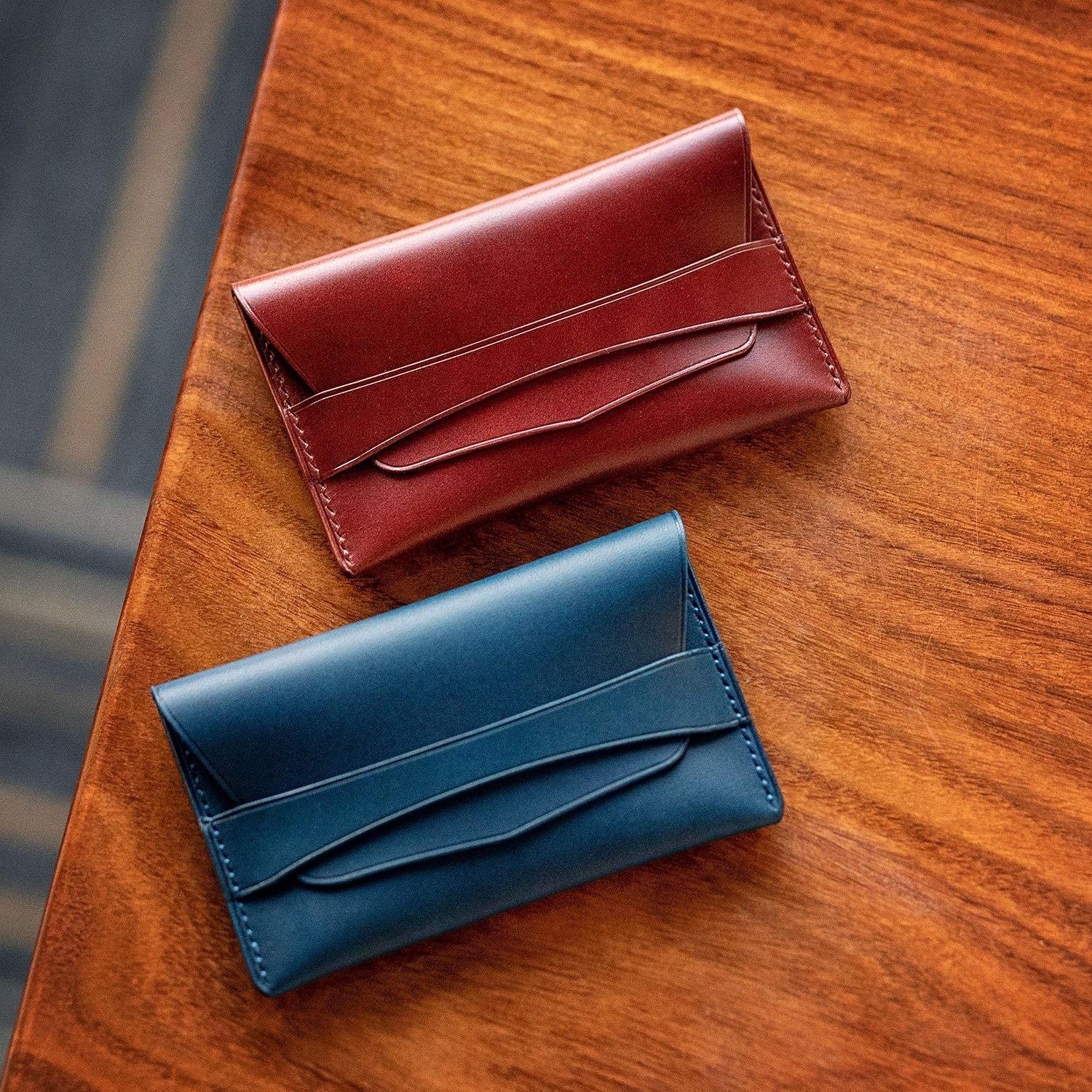 Custom Handmade Minimalist Horween Shinki Hikaku Shell Cordovan