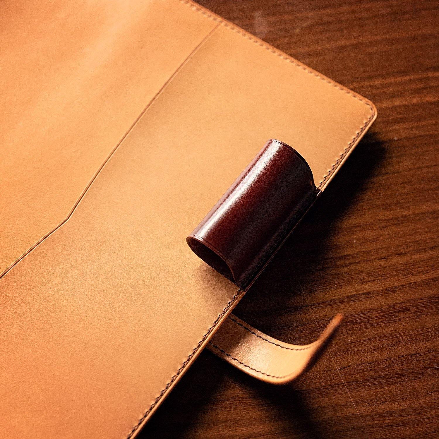 Shell Cordovan Journal Cover - Libertaz Leathers